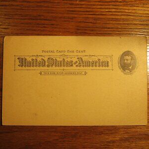 1891 1 Cent Grant Post Card Unused